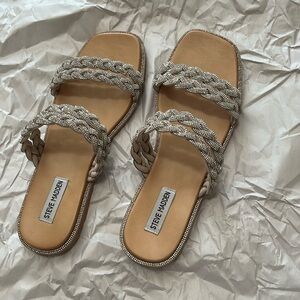 Steve Madden silver bling sandals